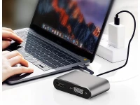 Verk 06344 Převodník USB-C na HDMI 4k, VGA rozbočovač USB 3.0 USB-C 