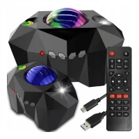 Foxter 3202 Projektor noční oblohy a polární záře se zvuky, Bluetooth, černý