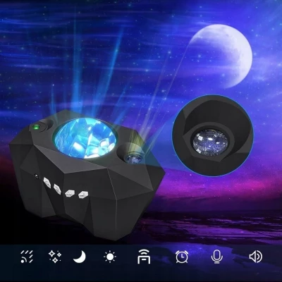 Foxter 3202 Projektor noční oblohy a polární záře se zvuky, Bluetooth, černý