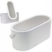 Verk 24342 Organizér na kosmetiku se zrcadlem USB LED růžový