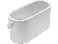 Verk 24342 Organizér na kosmetiku se zrcadlem USB LED růžový