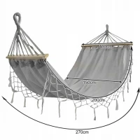 Gardlov 25465 Hojdacia sieť 200 x 150 cm sivá