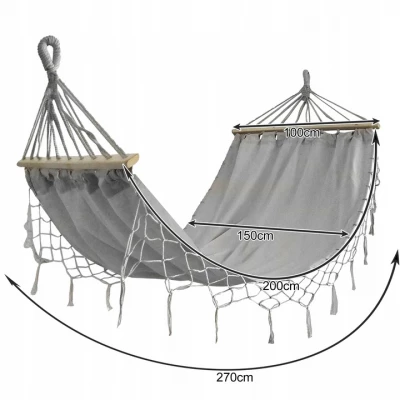 Gardlov 25465 Hojdacia sieť 200 x 150 cm sivá