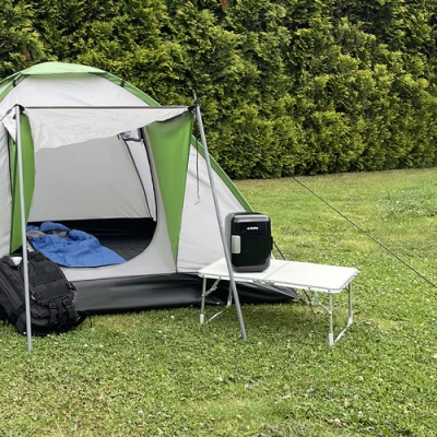 Trizand 23428 Skládací kempingový stůl 60 x 40 cm béžový