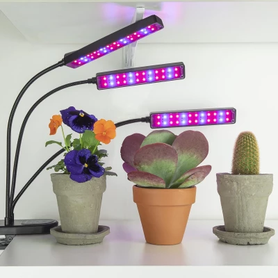 Verk 12353 LED Lampička pro pěstování rostlin 24 LED 3 panely