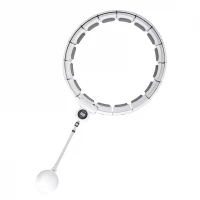 Trizand 25254 Masážní obruč Hula Hoop se závažím, bílá