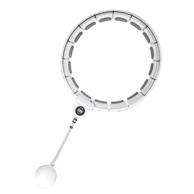 Trizand 25254 Masážní obruč Hula Hoop se závažím, bílá