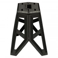 KIK KX3294 Skládací kempingová stolička 39,5 cm, černá