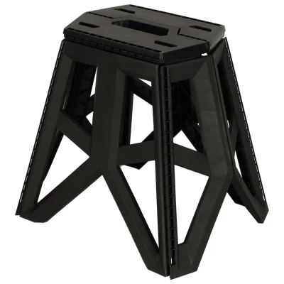 KIK KX3294 Skládací kempingová stolička 39,5 cm, černá