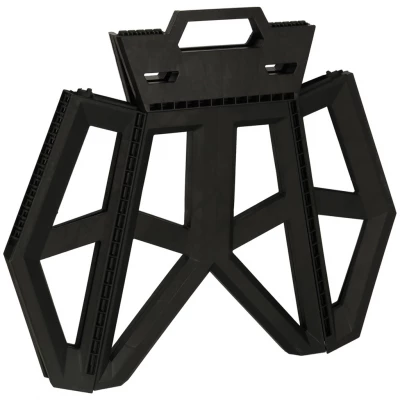 KIK KX3294 Skládací kempingová stolička 39,5 cm, černá