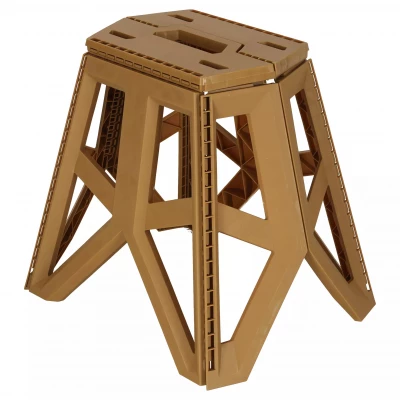 KIK KX3294 Skládací kempingová stolička 39,5 cm, béžová
