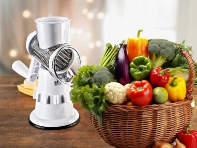 Verk 07219 Multifunkční struhadlo na ovoce a zeleninu červené