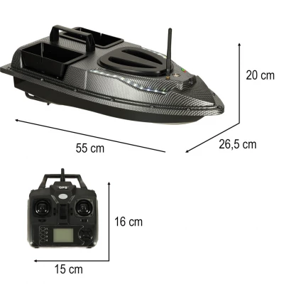 KIK KX3308 RC Zakrmovací zavážecí rybářská loď, 5,4 km/h, 1,5 kg
