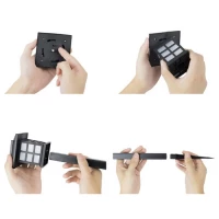 Gardlov 25421 Zahradní solární lampy, 37 cm, IP44, 6 ks