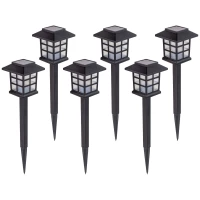 Gardlov 25421 Zahradní solární lampy, 37 cm, IP44, 6 ks