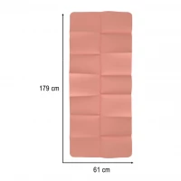 KIK KX3317 Skládací podložka na cvičení jógy 179x61x0,4 cm, růžová