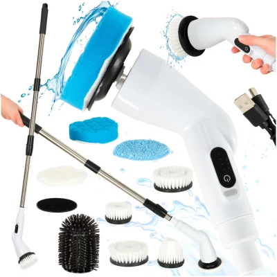 KIK KX3296 Elektrický čistící rotační kartáč, teleskopický 9 v 1