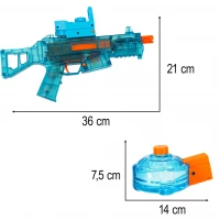 KIK KX3255 Vodní pistole se zásobníkem 350 ml modrá