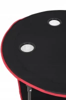 KIK KX3261 Stůl kempingový skládací s držáky na nápoje 70 cm, černý