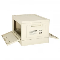 KIK KX3281 Skladací kempingový box 40 x 29 x 24 cm, svetlosivý