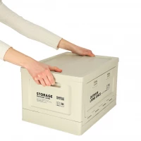 KIK KX3281 Skladací kempingový box 40 x 29 x 24 cm, svetlosivý