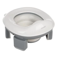 Kruzzel 25510 Dětský skládací nočník 2 v 1, šedobílý