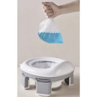 Kruzzel 25510 Dětský skládací nočník 2 v 1, šedobílý