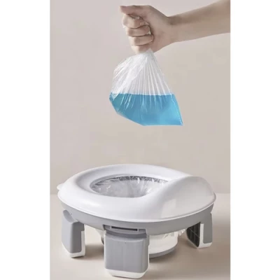 Kruzzel 25510 Dětský skládací nočník 2 v 1, šedobílý