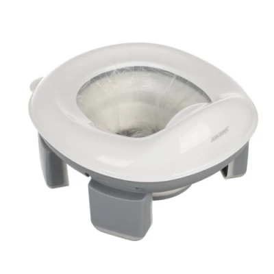 Kruzzel 25510 Dětský skládací nočník 2 v 1, šedobílý