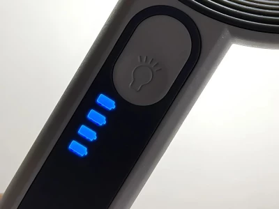Verk 09206 Lupa s osvětlením 12x LED, zvětšení 5x, bílá