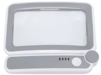 Verk 09207 Skladacia lupa s 10x LED osvetlením, 4x, sivá