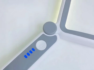 Verk 09207 Skladacia lupa s 10x LED osvetlením, 4x, sivá