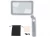 Verk 09207 Čtecí lupa skládací s osvětlením 10x LED, 4x, šedá