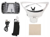 Verk 09208 Lupa so 4x LED osvetlením (1x, 1,5x, 2x, 2,5x , 3,5x)