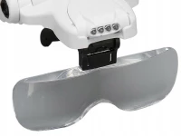 Verk 09208 Lupa so 4x LED osvetlením (1x, 1,5x, 2x, 2,5x , 3,5x)