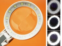 Verk 09209 Multifunkční lupa s osvětlením 20x LED, zvětšení 3,5x, 10,25x