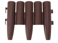 Verk 27281 Zahradní palisáda 8 ks, 215 cm, tmavě hnědá