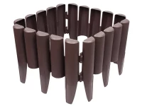 Verk 27281 Zahradní palisáda 8 ks, 215 cm, tmavě hnědá 