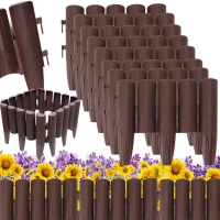 Verk 27281 Zahradní palisáda 8 ks, 215 cm, tmavě hnědá