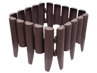 Verk 27281 Zahradní palisáda 8 ks, 215 cm, tmavě hnědá