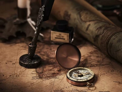 Verk 14593 Kompas v uzavíratelném kovovém pouzdru 5 cm