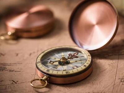 Verk 14593 Kompas v uzavíratelném kovovém pouzdru 5 cm