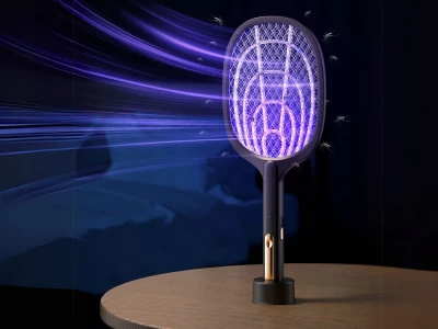 Verk 24062 Elektrická plácačka na muchy s UV svetlom čierna