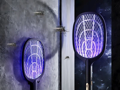 Verk 24062 Elektrická plácačka na muchy s UV svetlom čierna
