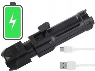 Verk 08382 LED svítilna ZOOM XPE, USB černá