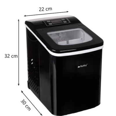 Ruhhy 25565 Výrobník ledu 12Kg/24h černý