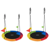 Kruzzel 25284 Houpací kruh 110 cm duhový