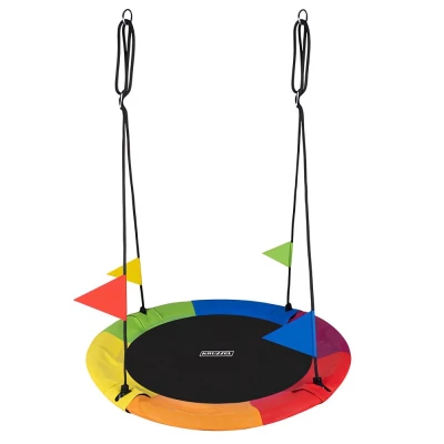 Kruzzel 25284 Houpací kruh 110 cm duhový