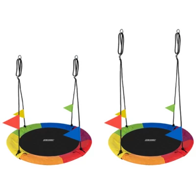 Kruzzel 25284 Houpací kruh 110 cm duhový