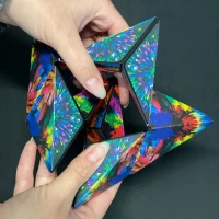 Kruzzel 24743 Antistresová magnetická kostka 3 ks
